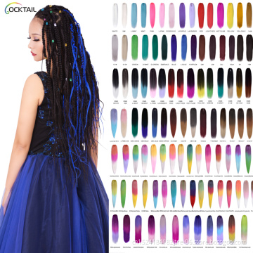 32 40 48 50 52 55 58 60 64 80 82 85 86 inch synthetic pre stretched braiding hair, expression curly hair extensions for braids